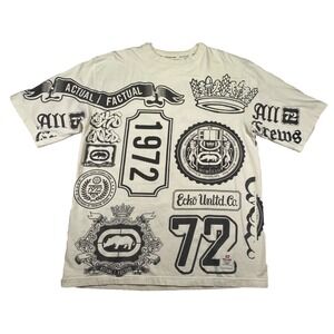 ECKO UNLTD AOP Graphic Men's T-Shirt Cream *Flawed